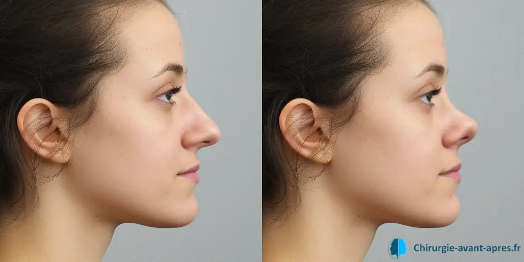 rhinoplastie nez retroussé trompette