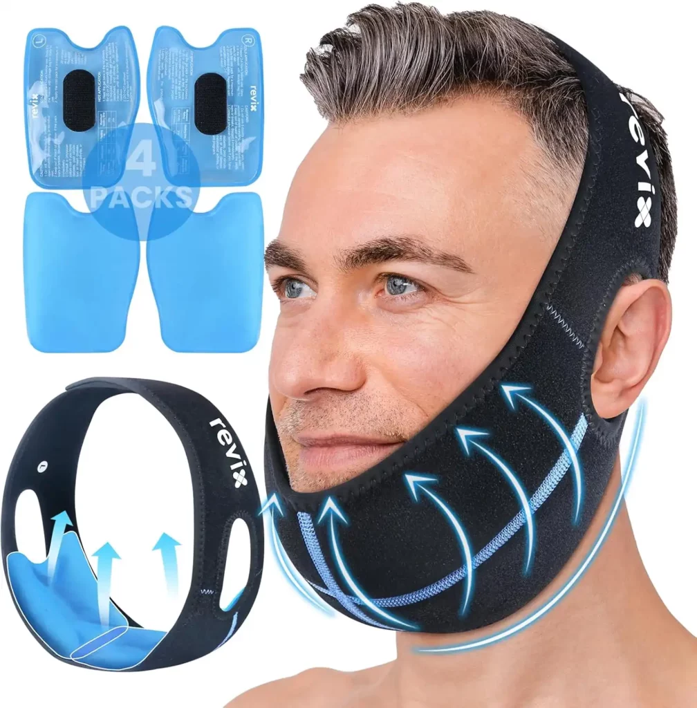 poche a glace anti-douleur visage