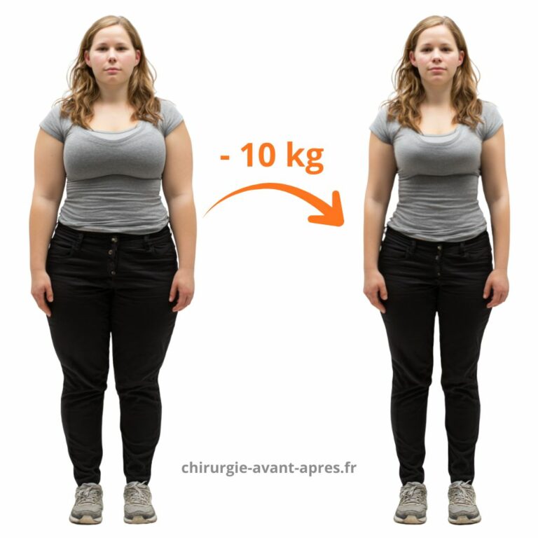 Perdre 10kg Avant/Après - Simulation photo