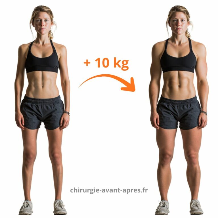 +10kg de muscles - Retouche photo Avant/Après