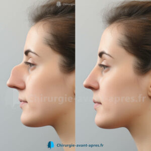 rhinoplastie bosse avant apres