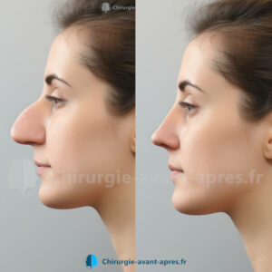 rhinoplastie gonflement avant apres
